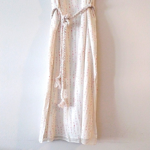 $188 Anthropologie Lilla P Dress Soft Triangle Print Feminine Playful - Picture 7 of 7